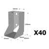 Sabots à ailes intérieures, gamme SAI CLASSIQUE (épaisseur 2mm) - Réf. SAI300/64/2_40