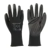 Gants à paume renforcée noirs, pour les travaux de précision - Réf. 819015