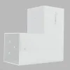 Aperçu réel du connecteur SUNDIY blanc RAL 9010 - 120mm Forme L à 2 directions
