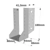 Sabots à ailes extérieures, gamme SAE CLASSIQUE (épaisseur 2mm, profondeur 84mm) - Réf. SAE440/80/2_20