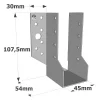 Sabots à ailes extérieures, gamme SBE ECONOMIQUE (épaisseur 1,5mm, profondeur 55mm) - Réf. SBE45/108_45