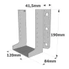 Sabots à ailes extérieures, gamme SAE CLASSIQUE (épaisseur 2mm, profondeur 84mm) - Réf. SAEL500/120/2_20