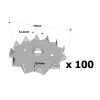 Crampon Bulldog simple denture C2 et C4 - Réf. C2-75M12G-B_100