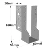 Sabots à ailes extérieures, gamme SBE ECONOMIQUE (épaisseur 1,5mm, profondeur 55mm) - Réf. SBE60/160_20
