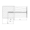 Grands sabots à ailes extérieures, gamme GLE ECONOMIQUE (développé 380mm, épaisseur 2.5mm, profondeur 90mm) - Réf. GLE380/70/2,5
