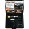 KIT outillage 3-en-1 de perçage-fraisage-vissage, avec une seule visseuse - Réf. 31DTK