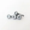 Vis autoperceuse à tête cylindrique bombée - INOX - GRIS ALU (RAL9006) - D3,5 x L19 - 100 unités - Réf. 9006-300399010_100