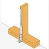 Ancrage pour montants d'ossature multi-applications 55x484x53mm épaisseur 2mm - Réf. MAH485/2