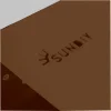 Marque SUNDIY visible sur le connecteur Corten RAL 8011 - 120mm en T, 4 directions