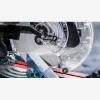 Découpe d'un profilé ALU avec une lame de scie circulaire professionnelle multi-matériaux
