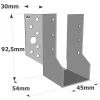 Sabots à ailes extérieures, gamme SBE ECONOMIQUE (épaisseur 1,5mm, profondeur 55mm) - Réf. SBE45/93