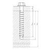 Boite de 1000 cales plates, 24 x 100 x 6 mm - Réf. KP6RE24