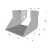 Sabots à ailes intérieures, gamme SAI SUR MESURE (épaisseur 2mm) - Réf. SAI200/2X