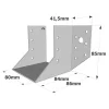 Sabots à ailes extérieures, gamme SAE CLASSIQUE (épaisseur 2mm, profondeur 84mm) - Réf. SAE250/80/2