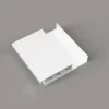 Perspective d'un échantillon d'une lame en aluminium pour pergola bioclimatique coloris blanc