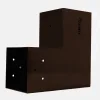 Connecteur SUNDIY Oxyde de mars RAL 8011 - 90mm à 3 directions - Forme L