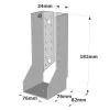 Sabots à ailes intérieures, gamme SAI CLASSIQUE (épaisseur 2mm) - Réf. SAI440/76/2