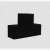 Image authentique du connecteur SUNDIY Noir mat RAL 9005 - 120mm Forme T, 3 directions