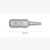 Embout T10 25mm (Qualité Professionnelle, Acier S2) - lot de 20 embouts - Réf. EmboutT10