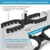 Cales d'espacement 4 mm pour lames de terrasse – version ouverte / rainurée – Sachet de 100 - Réf. ABST-4MM-100-OFFEN