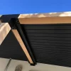 Application du connecteur SUNDIY Noir mat RAL 9005 - 120mm en T pour 4 directions