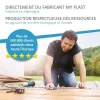 Cales d'espacement 4 mm pour lames de terrasse – version ouverte / rainurée – Sachet de 100 - Réf. ABST-4MM-100-OFFEN