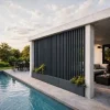 Lame XL aluminium 29mm, longueur 2m, RAL7016 structuré gris ANTHRACITE