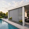 Lame XL aluminium 29mm, longueur 3m, RAL9006 structuré GRIS ALUMINIUM