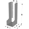 Sabots à ailes intérieures, gamme SAI SUR MESURE (épaisseur 2mm) - Réf. SAIL500/2X