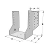 Grands sabots à ailes extérieures, gamme GSE CLASSIQUE (épaisseur 4mm, profondeur 110mm) - Réf. GSE500/4X-AL
