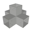 Connecteur 120mm à 5 directions - Forme +