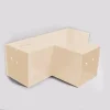 Connecteur SUNDIY beige sable - 90mm à 3 directions - Forme T