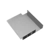 Perspective d'un échantillon d'une lame en aluminium pour pergola bioclimatique coloris Gris galet RAL 9006 texture L634A