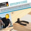 Cales d'espacement 7 mm pour lames de terrasse – version ouverte / rainurée – Sachet de 100 - Réf. ABST-7MM-100-OFFEN