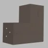 Image du connecteur SUNDIY gris beige RAL7006 - 90mm Forme L, 2 directions