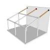 Support de poteau/poutre pente 20° - Largeur intérieure 120 mm