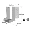 Sabots à ailes extérieures, gamme SAE CLASSIQUE (épaisseur 2mm, profondeur 84mm) - Réf. SAEL340/76/2_6