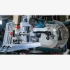 Découpe d'un profilé ALU avec une lame de scie circulaire professionnelle multi-matériaux