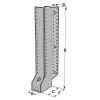 Grands sabots à ailes extérieures, gamme GSE CLASSIQUE (épaisseur 4mm, profondeur 110mm) - Réf. GSE1020/4X