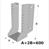 Grands sabots à ailes extérieures, gamme GSE CLASSIQUE (épaisseur 4mm, profondeur 110mm) - Réf. GSE600/4X