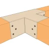 Zoom sur la mise en situation du connecteur SUNDIY beige sable - 90mm à 3 directions - Forme T