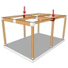Exemple d'utilisation du connecteur SUNDIY Anthracite RAL 7016 - 240mm à 4 directions en forme de T