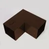 Image du connecteur SUNDIY oxyde de Mars RAL8011 - 90mm Forme L, 2 directions