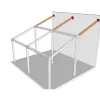 Support de poteau/poutre pente 20° - Largeur intérieure 120 mm