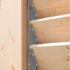 Schéma de montage des lames en bois Douglas sur mécanisme SUNDIY en aluminium