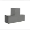 Connecteur SUNDIY gris aluminium RAL9006 - 90mm à 3 directions - Forme T