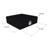 Chapeau pyramide NOIR pour poteau bois 70x70mm - Réf. CABOCHON70PB