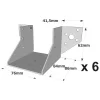 Sabots à ailes extérieures, gamme SAE CLASSIQUE (épaisseur 2mm, profondeur 84mm) - Réf. SAE200/76/2_6