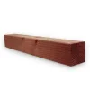 Poteau douglas, bois massif sec raboté qualité charpente 120x120mm - Autoclave marron