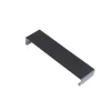 Éclisse intérieure en aluminium 15/10, forme rectangulaire, couleur argentée, utilisée pour la finition des murs.